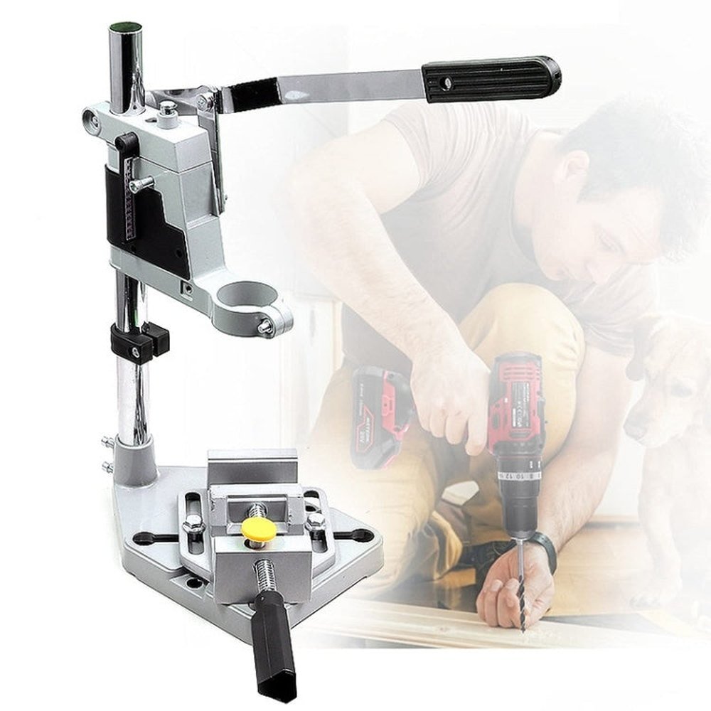 Multifunctional Electric Hand Drill Stand Mini Woodworking Fixed Table, 1105, 88647 Iron Base, 88709 Double Layer - laboratorydeal