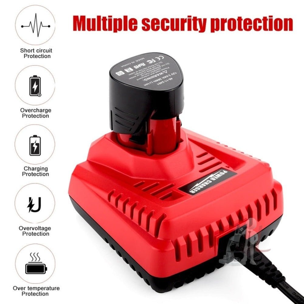 N12 For Milwaukee 10.8/12V Electric Tool Lithium Battery Fast Charger, US, EU, UK, AU - laboratorydeal