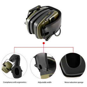 Noise - cancelling Headphones Noise - isolating Earmuffs For Outdoor Work, Green, Black - laboratorydeal