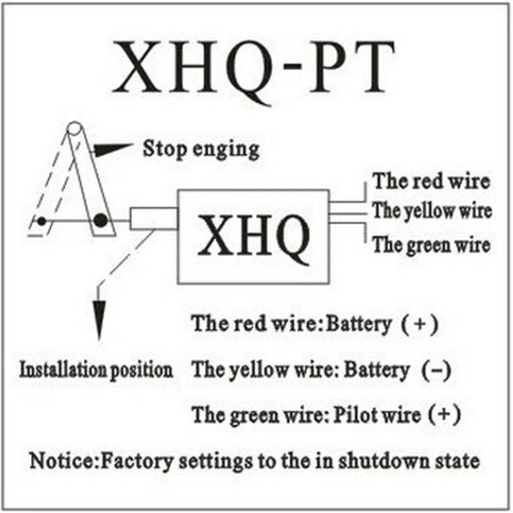 Normally Close DC 12V/24V Diesel Engine Flame Out Device Engine Stop Solenoid Valve XHQ - PT Power Off Pull Type Flameout Magnetic, 12V - laboratorydeal