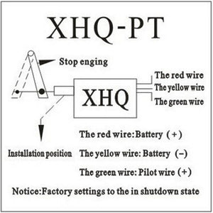 Normally Close DC 12V/24V Diesel Engine Flame Out Device Engine Stop Solenoid Valve XHQ - PT Power Off Pull Type Flameout Magnetic, 12V - laboratorydeal