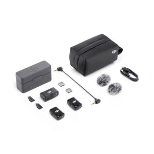 Original DJI Mic 2 (2 TX + 1 RX + Charging Case), 2 TX + 1 RX + Charging Case - laboratorydeal