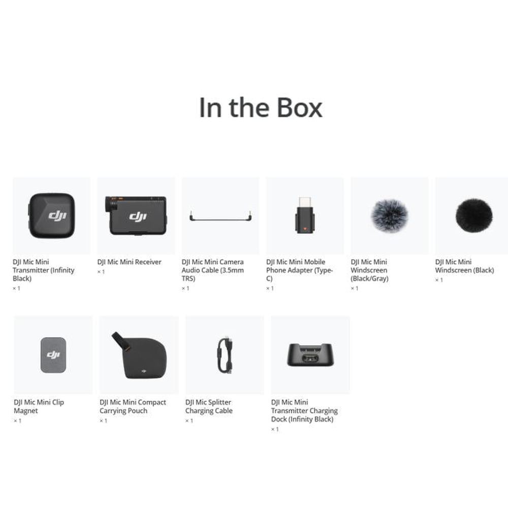 Original DJI Mic Mini (1 TX + 1 RX), 1 TX + 1 RX - laboratorydeal