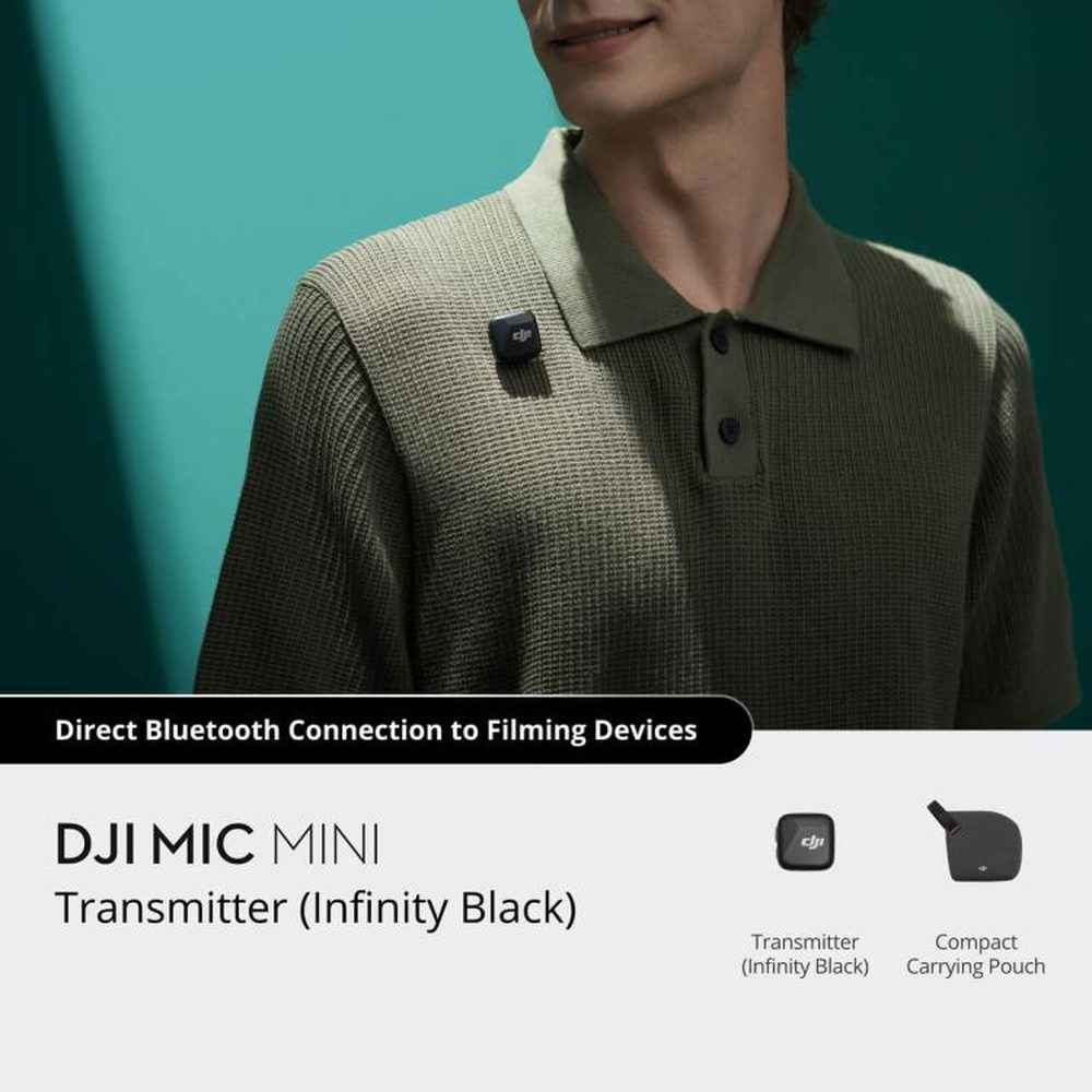 100% Original DJI Mic Mini Transmitter, Transmitter(Black), Transmitter(White) (Copy)