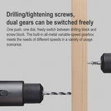 Original Xiaomi Mijia Household Brushless Smart Screen Display Electric Drill, US Plug, Brushless Electric Drill