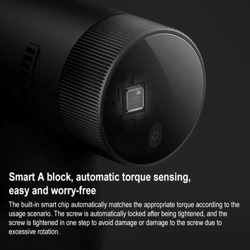 Original Xiaomi Mijia Household Brushless Smart Screen Display Electric Drill, US Plug, Brushless Electric Drill - laboratorydeal
