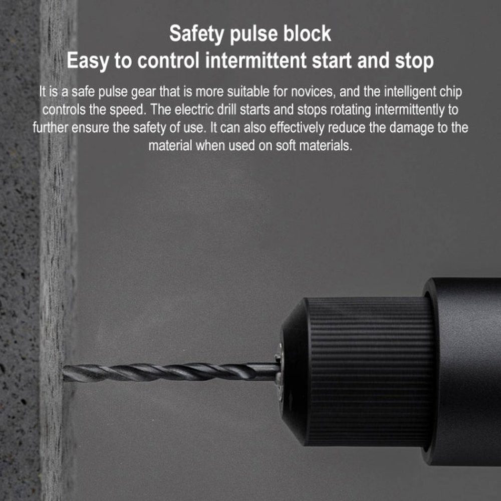 Original Xiaomi Mijia Household Brushless Smart Screen Display Electric Drill, US Plug, Brushless Electric Drill - laboratorydeal