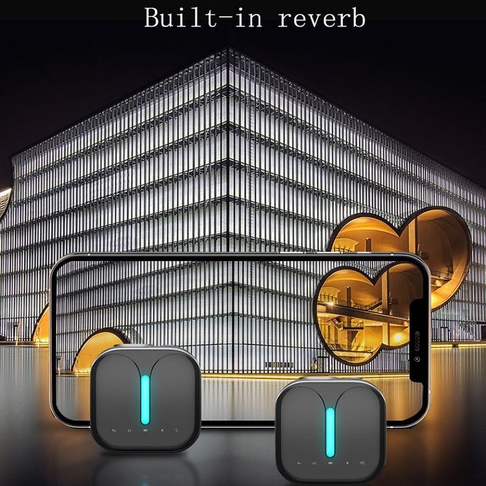 Outdoor Professional Noise - cancelling Wireless Lavalier Microphone, Type - C, Type - C+Apple Adapter, Type - C+External Microphone, Type - C+Apple Adapter+External Microphone - laboratorydeal