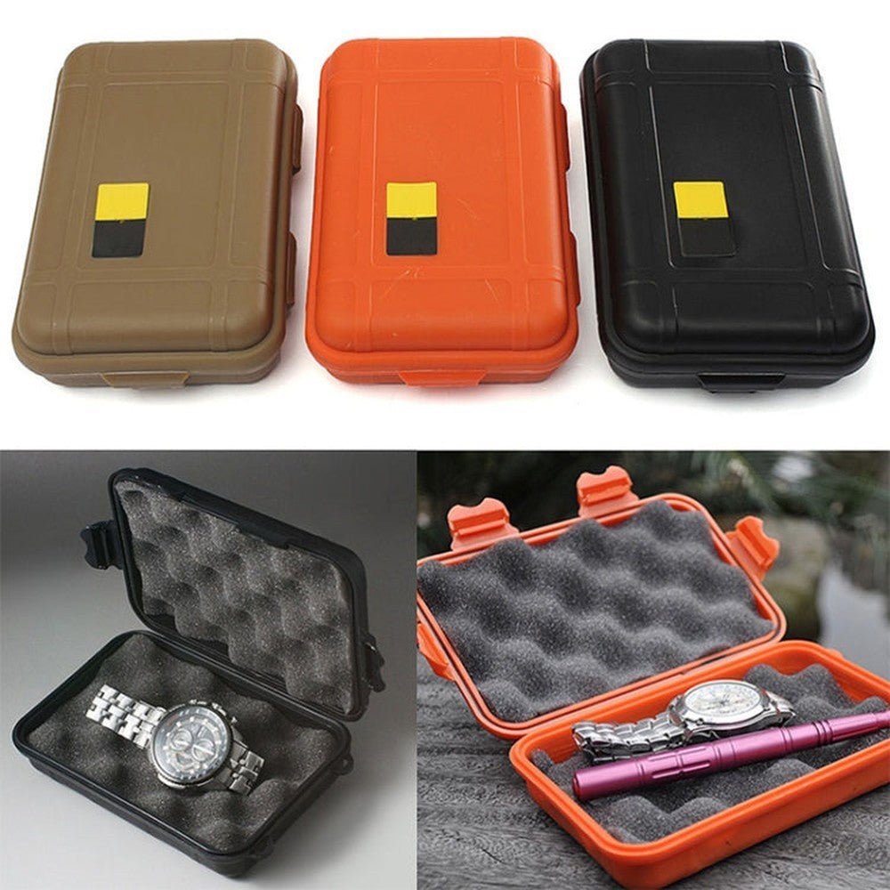 Outdoor Shockproof Waterproof Tool Box Airtight Case EDC Travel Sealed Container, 165 x 105 x 50mm - laboratorydeal