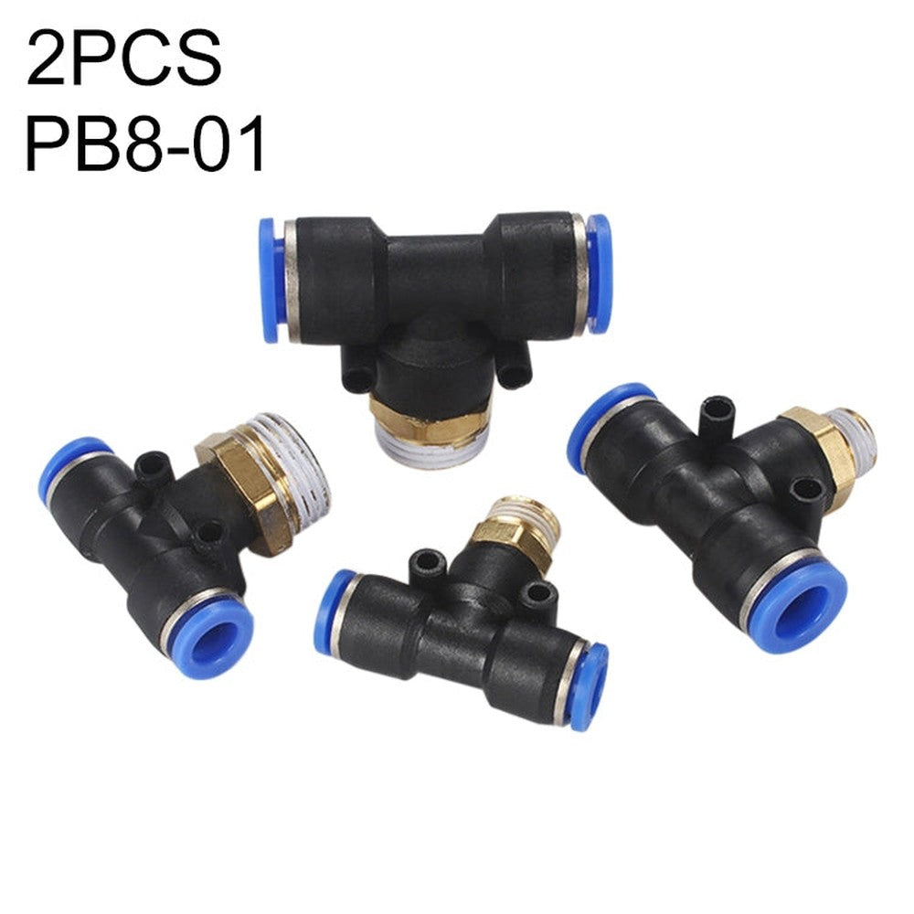 PB6-03 LAIZE 2pcs Plastic T-type Tee Male Thread Pneumatic Quick Connector, PB4-01 (10pcs), PB4-02 (10pcs), PB4-M5 (10pcs), PB6-01 (10pcs), PB6-02 (10pcs), PB6-03 (2pcs), PB6-04 (2pcs), PB6-M5 (10pcs), PB8-01 (2pcs), PB8-02 (2pcs), PB8-03 (2pcs)�������...