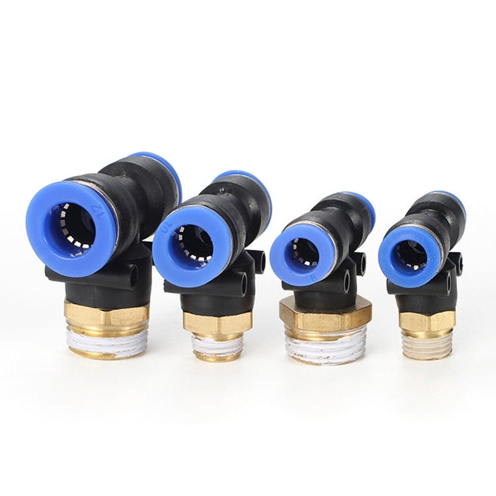 PB6-03 LAIZE 2pcs Plastic T-type Tee Male Thread Pneumatic Quick Connector, PB4-01 (10pcs), PB4-02 (10pcs), PB4-M5 (10pcs), PB6-01 (10pcs), PB6-02 (10pcs), PB6-03 (2pcs), PB6-04 (2pcs), PB6-M5 (10pcs), PB8-01 (2pcs), PB8-02 (2pcs), PB8-03 (2pcs)�������...