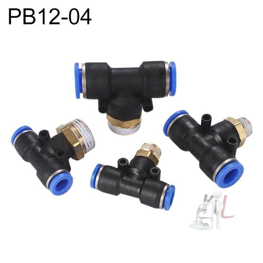 PB6-03 LAIZE 2pcs Plastic T-type Tee Male Thread Pneumatic Quick Connector, PB4-01 (10pcs), PB4-02 (10pcs), PB4-M5 (10pcs), PB6-01 (10pcs), PB6-02 (10pcs), PB6-03 (2pcs), PB6-04 (2pcs), PB6-M5 (10pcs), PB8-01 (2pcs), PB8-02 (2pcs), PB8-03 (2pcs)�������...