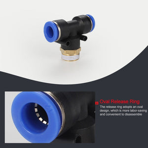 PB6-03 LAIZE 2pcs Plastic T-type Tee Male Thread Pneumatic Quick Connector, PB4-01 (10pcs), PB4-02 (10pcs), PB4-M5 (10pcs), PB6-01 (10pcs), PB6-02 (10pcs), PB6-03 (2pcs), PB6-04 (2pcs), PB6-M5 (10pcs), PB8-01 (2pcs), PB8-02 (2pcs), PB8-03 (2pcs)�������...