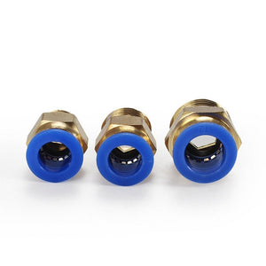 PC6 - 04 LAIZE 2pcs PC Male Thread Straight Pneumatic Quick Fitting Connector, PC16 - 03 (2pcs), PC16 - 04 (2pcs), PC16 - 06 (1pc) - laboratorydeal