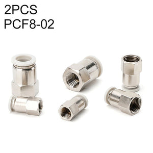 PCF6-02 LAIZE 2pcs Female Thread Straight Pneumatic Quick Fitting Connector, PCF4-01 (10pcs), PCF4-02 (10pcs), PCF6-01 (10pcs), PCF6-02 (2pcs), PCF6-03 (2pcs), PCF6-04 (1pc), PCF8-01 (2pcs), PCF8-02 (2pcs), PCF8-03 (1pc), PCF8-04 (1pc), PCF10-01 (1pc)�...