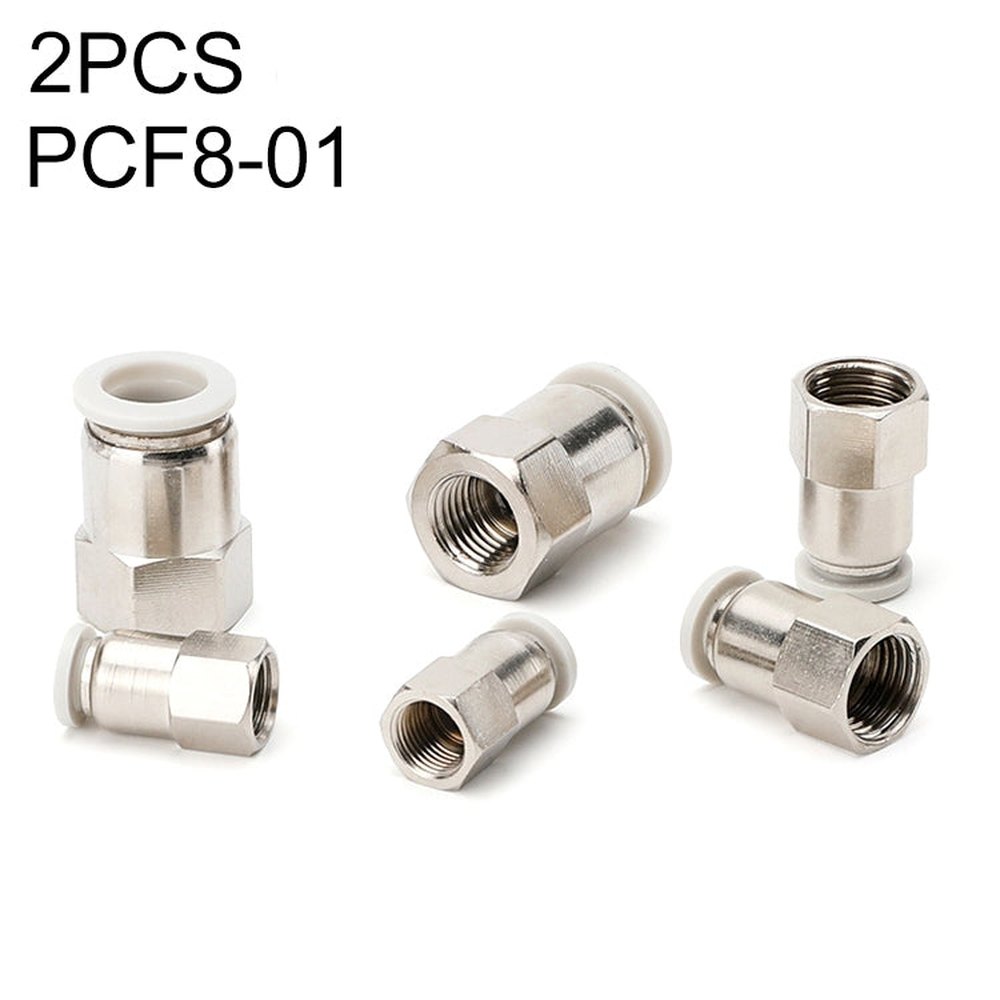 PCF6-02 LAIZE 2pcs Female Thread Straight Pneumatic Quick Fitting Connector, PCF4-01 (10pcs), PCF4-02 (10pcs), PCF6-01 (10pcs), PCF6-02 (2pcs), PCF6-03 (2pcs), PCF6-04 (1pc), PCF8-01 (2pcs), PCF8-02 (2pcs), PCF8-03 (1pc), PCF8-04 (1pc), PCF10-01 (1pc)�...