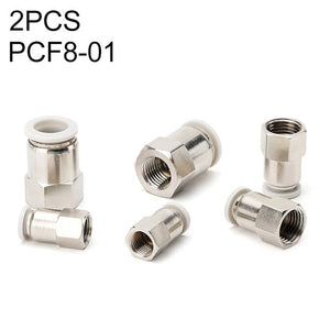 PCF6-02 LAIZE 2pcs Female Thread Straight Pneumatic Quick Fitting Connector, PCF4-01 (10pcs), PCF4-02 (10pcs), PCF6-01 (10pcs), PCF6-02 (2pcs), PCF6-03 (2pcs), PCF6-04 (1pc), PCF8-01 (2pcs), PCF8-02 (2pcs), PCF8-03 (1pc), PCF8-04 (1pc), PCF10-01 (1pc)�...
