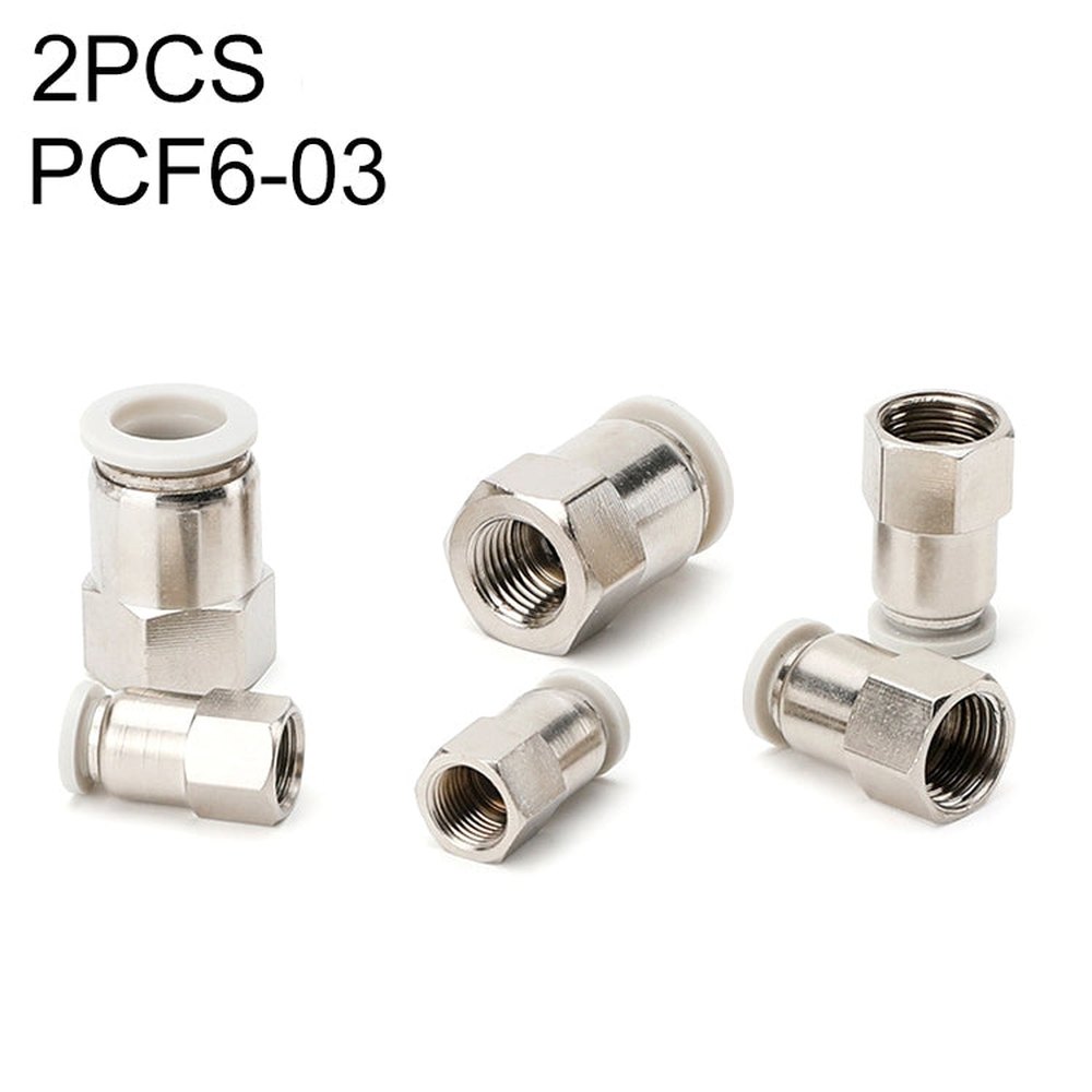 PCF6-02 LAIZE 2pcs Female Thread Straight Pneumatic Quick Fitting Connector, PCF4-01 (10pcs), PCF4-02 (10pcs), PCF6-01 (10pcs), PCF6-02 (2pcs), PCF6-03 (2pcs), PCF6-04 (1pc), PCF8-01 (2pcs), PCF8-02 (2pcs), PCF8-03 (1pc), PCF8-04 (1pc), PCF10-01 (1pc)�...