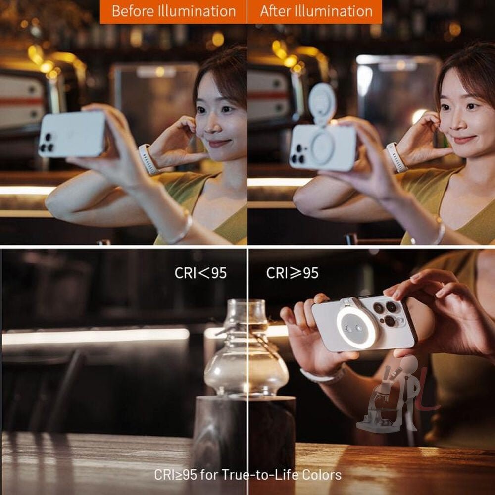 PGYTECH P - PG - 012 Cell Phone Magnetic Fill Light MagSafe Live Photo Shooting Photography Lights - laboratorydeal