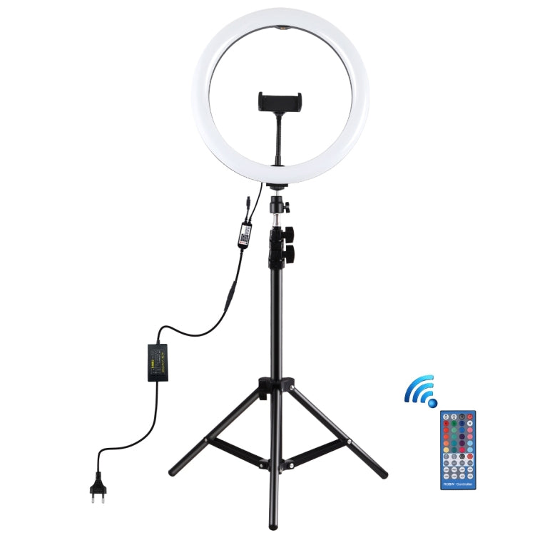 PULUZ 11.8 inch 30cm RGB Light 1.1m Tripod Mount Dimmable LED Ring Vlogging Selfie Photography Video Lights Live Broadcast Kits with Cold Shoe Tripod Ball Head & Phone Clamp, 12 inch RGB+Tripod(EU), 12 inch RGB+Tripod(UK), 11.8 inch RGB+Tripod(AU)�����... laboratorydeal