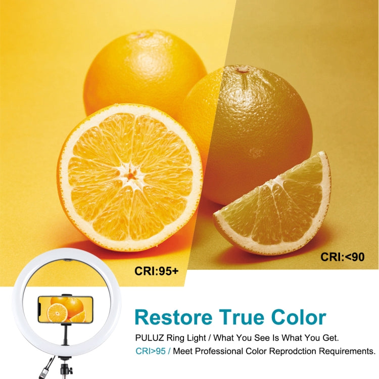 PULUZ 11.8 inch 30cm RGB Light 1.1m Tripod Mount Dimmable LED Ring Vlogging Selfie Photography Video Lights Live Broadcast Kits with Cold Shoe Tripod Ball Head & Phone Clamp, 12 inch RGB+Tripod(EU), 12 inch RGB+Tripod(UK), 11.8 inch RGB+Tripod(AU)�����... laboratorydeal