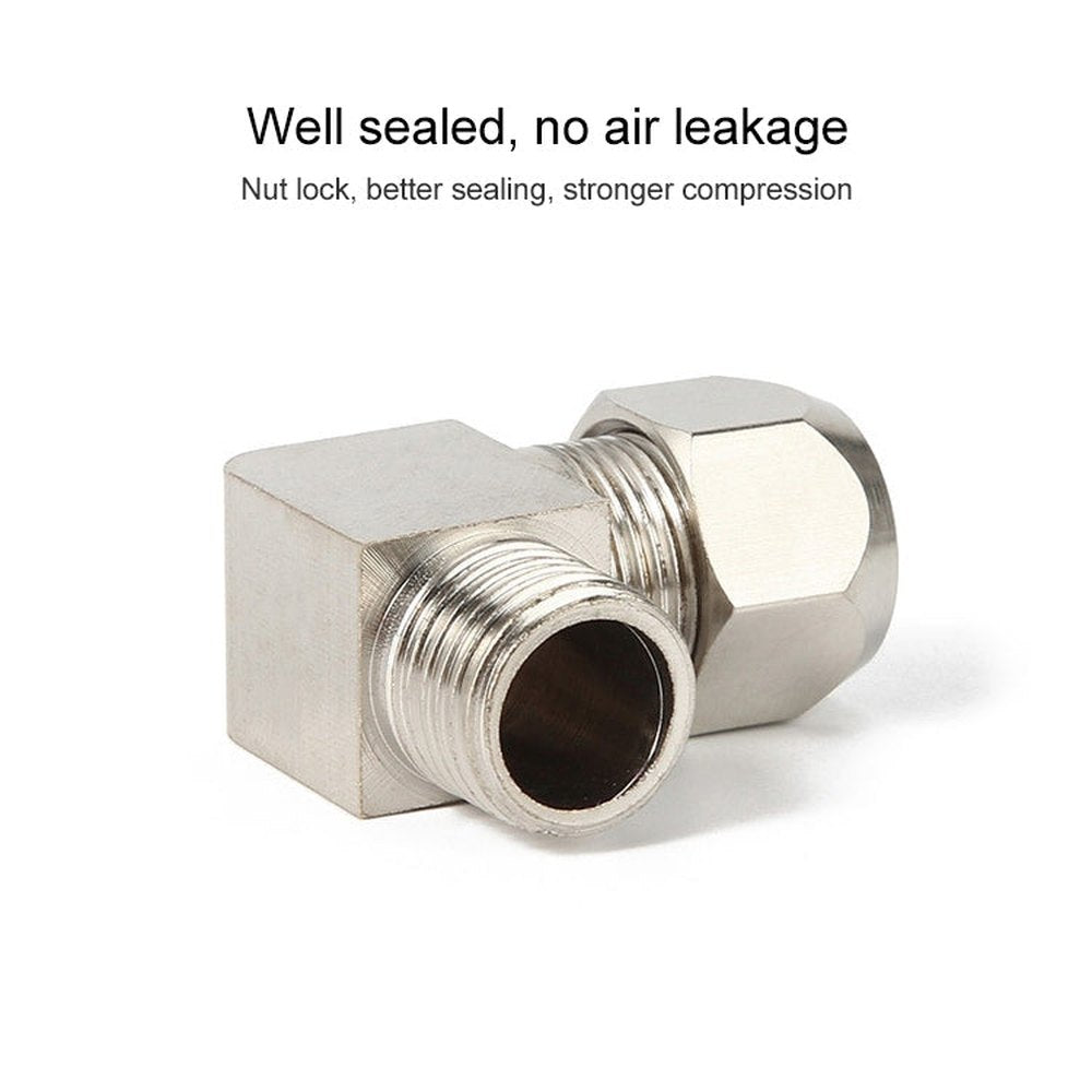 PL4-01 LAIZE Nickel Plated Copper Reducer Elbow Pneumatic Quick Fitting Connector, PL4-01, PL6-01, PL6-02, PL8-01, PL8-02