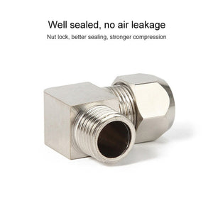 PL4-01 LAIZE Nickel Plated Copper Reducer Elbow Pneumatic Quick Fitting Connector, PL4-01, PL6-01, PL6-02, PL8-01, PL8-02