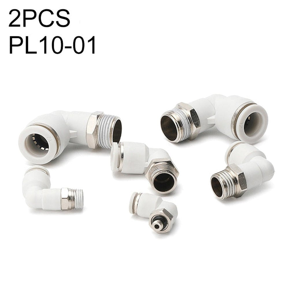 PL4-02 LAIZE 2pcs PL Elbow Pneumatic Quick Fitting Connector, PL4-01 (10pcs), PL4-02 (2pcs), PL4-M5 (10pcs), PL6-01 (2pcs), PL6-02 (2pcs), PL6-03 (2pcs), PL6-04 (1pc), PL6-M5 (2pcs), PL8-01 (2pcs), PL8-02 (2pcs), PL8-03 (2pcs), PL8-04 (1pc)������������...