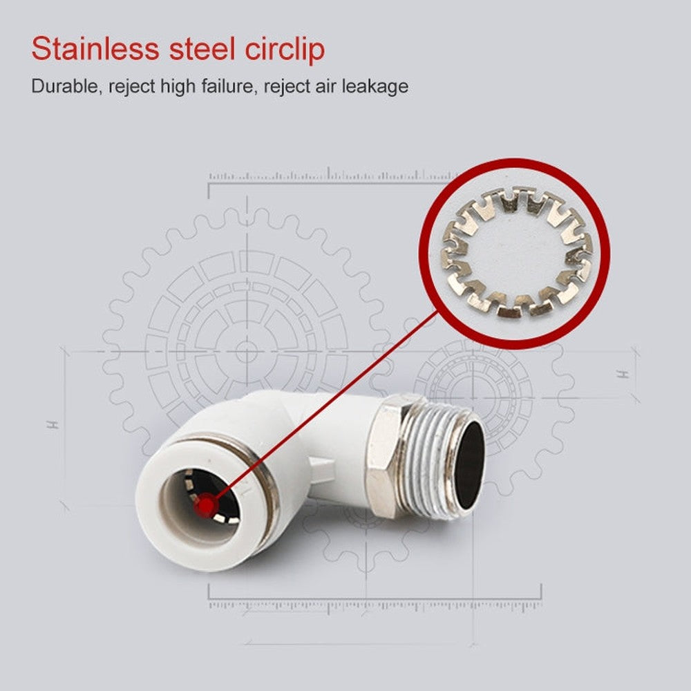 PL4-02 LAIZE 2pcs PL Elbow Pneumatic Quick Fitting Connector, PL4-01 (10pcs), PL4-02 (2pcs), PL4-M5 (10pcs), PL6-01 (2pcs), PL6-02 (2pcs), PL6-03 (2pcs), PL6-04 (1pc), PL6-M5 (2pcs), PL8-01 (2pcs), PL8-02 (2pcs), PL8-03 (2pcs), PL8-04 (1pc)������������...