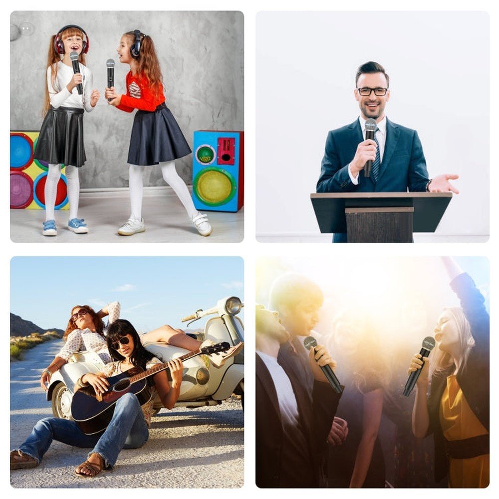 PULUZ 1 To 2 Wireless Microphones with LED Display, 6.35mm Transmitter - laboratorydeal