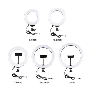 PULUZ 10.2 inch 26cm LED Ring Light + 1.1m Tripod Mount Selfie Beauty Vlogging Video Light Live Broadcast Kits, 1.1m Tripod Mount+Ring Light - laboratorydeal