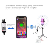 PULUZ 10.2 inch 26cm USB RGBW Dimmable LED Ring Vlogging Photography Video Lights with Tripod Ball Head & Remote Control & Phone Clamp, 10.2 inch RGBW / Remote