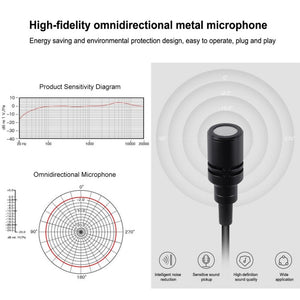 PULUZ 3.5mm Jack Lavalier Omnidirectional Condenser Recording Video Microphone, Length: 6m, Lavalier Microphone - laboratorydeal