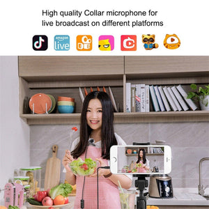 PULUZ 3.5mm Jack Lavalier Omnidirectional Condenser Recording Video Microphone, Length: 6m, Lavalier Microphone - laboratorydeal