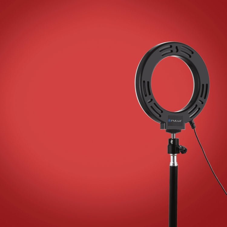 PULUZ 4.7 inch 12cm Curved Surface USB 10 Modes 8 Colors RGBW Dimmable LED Ring Vlogging Photography Video Lights with Tripod Ball Head, 4.7 inch RGBW - laboratorydeal