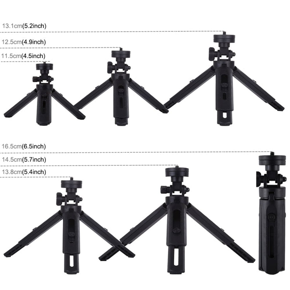 PULUZ 6.2 inch 16cm USB 3 Modes Dimmable LED Ring Vlogging Photography Video Lights + Pocket Tripod Mount Kit with Cold Shoe Tripod Ball Head, 6.2 inch Light+Pocket Tripod - laboratorydeal