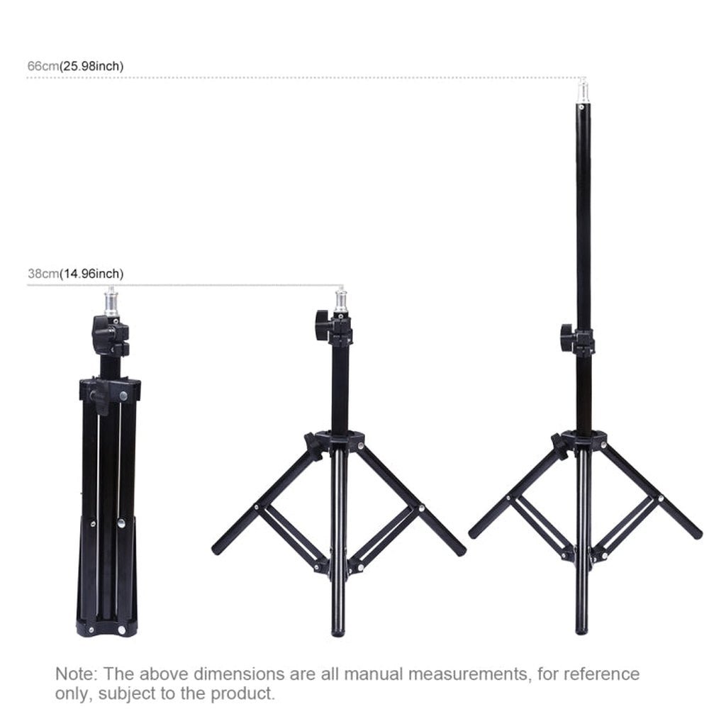 PULUZ 70cm Tripod Mount + Live Broadcast Dual Phone Bracket + 6.2 inch 16cm LED Ring Vlogging Video Light Kits, 70cm Tripod Mount+Ring Light - laboratorydeal