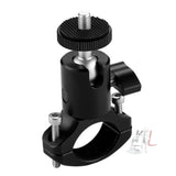 PULUZ Bike Aluminum Handlebar Tripod Ball Head Adapter Mount for GoPro HERO10 Black / HERO9 Black / HERO8 Black /7 /6 /5 /5 Session /4 Session /4 /3+ /3 /2 /1, DJI Osmo Action, Xiaoyi and Other Action Cameras, Ball Head Mount
