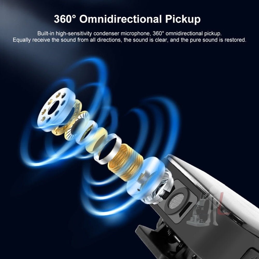 PULUZ Wireless Lavalier Microphone for iPhone / iPad, 8 - Pin Receiver, 8 - Pin 1 TX + 1 RX - laboratorydeal