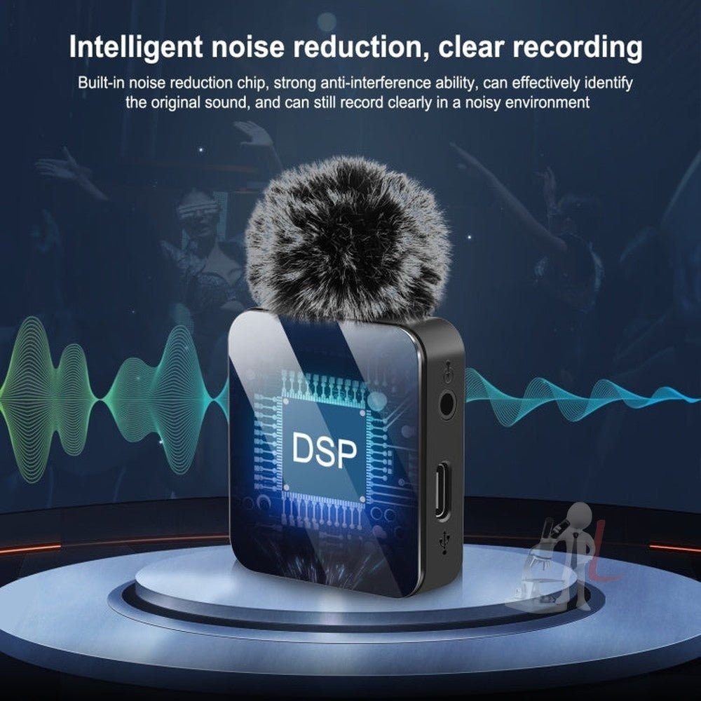 PULUZ Wireless Lavalier Microphone for iPhone / iPad, 8 - Pin Receiver, 8 - Pin 1 TX + 1 RX - laboratorydeal