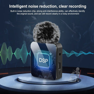 PULUZ Wireless Lavalier Microphone for iPhone / iPad, 8 - Pin Receiver, 8 - Pin 1 TX + 1 RX - laboratorydeal