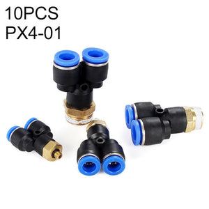 PX6-02 LAIZE 2pcs Plastic Y-type Tee Male Thread Pneumatic Quick Connector, PX4-01 (10pcs), PX4-02 (10pcs), PX4-M5 (10pcs), PX6-01 (10pcs), PX6-02 (2pcs), PX6-03 (2pcs), PX6-04 (2pcs), PX6-M5 (10pcs), PX8-01 (2pcs), PX8-02 (2pcs), PX8-03 (2pcs)��������...