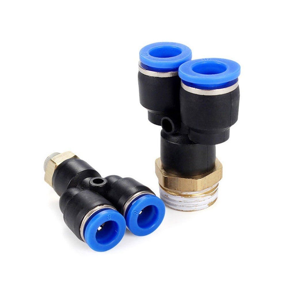 PX6-02 LAIZE 2pcs Plastic Y-type Tee Male Thread Pneumatic Quick Connector, PX4-01 (10pcs), PX4-02 (10pcs), PX4-M5 (10pcs), PX6-01 (10pcs), PX6-02 (2pcs), PX6-03 (2pcs), PX6-04 (2pcs), PX6-M5 (10pcs), PX8-01 (2pcs), PX8-02 (2pcs), PX8-03 (2pcs)��������...