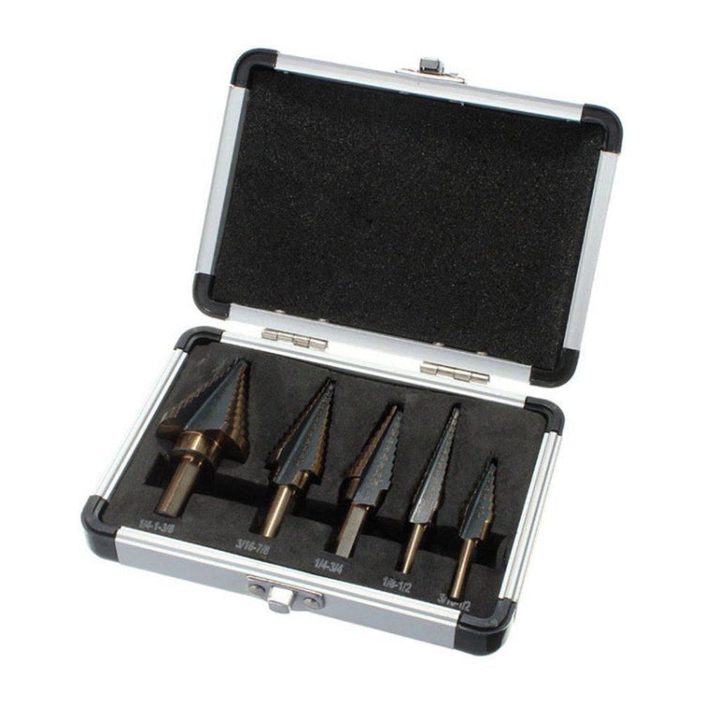 Pagoda Drill Bit High Speed Steel Opener Triangle Handle Stairs Drill Bit, 5 In 1 / Set Stairs Drill Bit - laboratorydeal