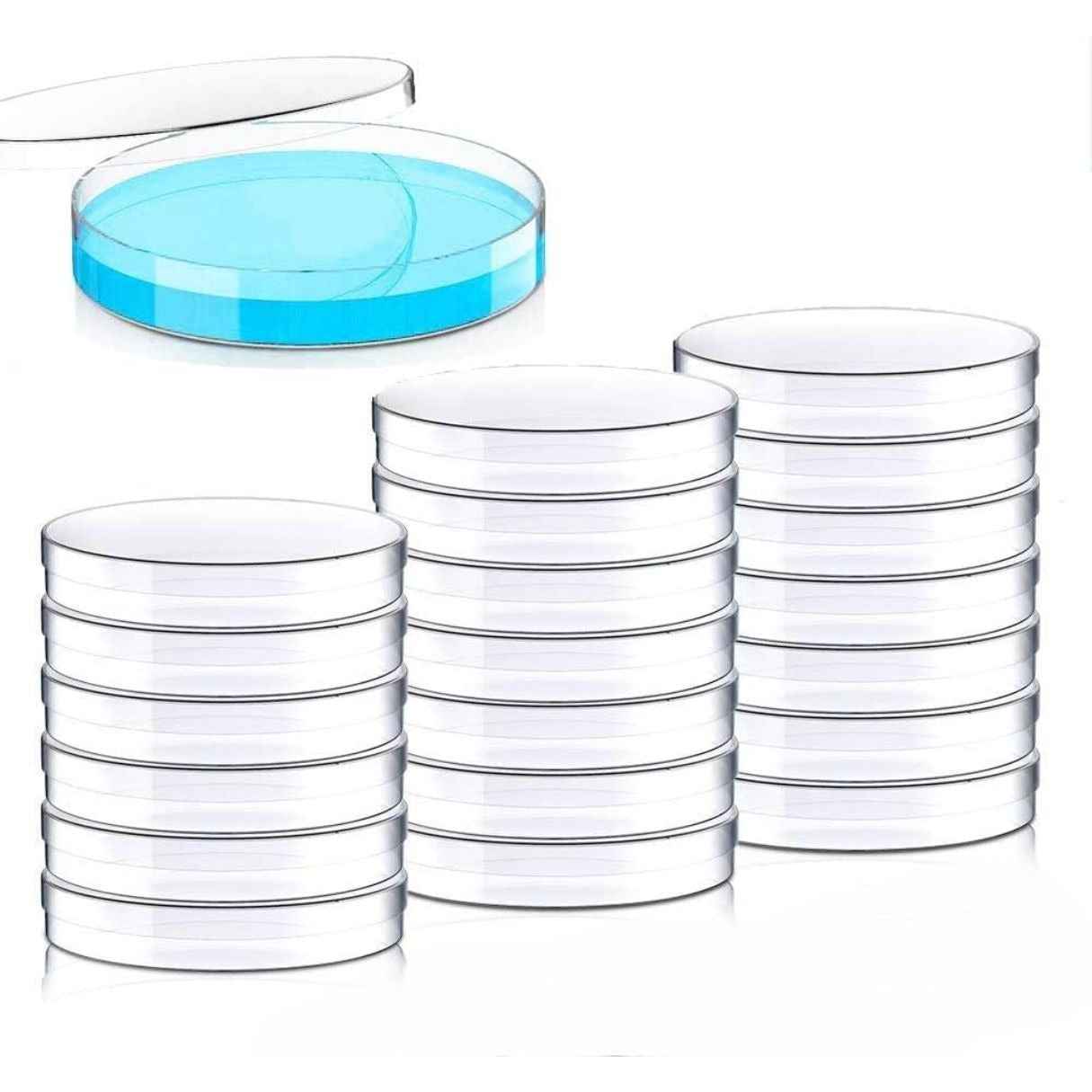 Petri Plates (Plastic / 90mm) – Pack of 10