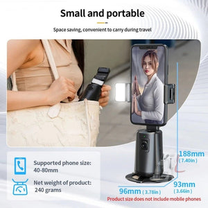 Pixel A200 Auto Tracking Gimbal Stabilizer 360 Degree Rotation Selfie Stick With Fill Light, A200 Set 1, A200 Set 2, A200 Set 3 - laboratorydeal