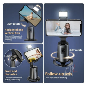 Pixel A200 Auto Tracking Gimbal Stabilizer 360 Degree Rotation Selfie Stick With Fill Light, A200 Set 1, A200 Set 2, A200 Set 3 - laboratorydeal