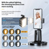 Pixel A200  Auto Tracking Gimbal Stabilizer 360 Degree Rotation Selfie Stick With Fill Light, A200 Set 1, A200 Set 2, A200 Set 3