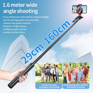 Pixel ST2 1.6m Anti Shake Selfie Stick Head Tripod Handheld Portable Folding Remote Control Outdoor Photo Stands, ST2 - laboratorydeal