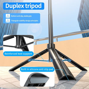 Pixel ST2 1.6m Anti Shake Selfie Stick Head Tripod Handheld Portable Folding Remote Control Outdoor Photo Stands, ST2 - laboratorydeal